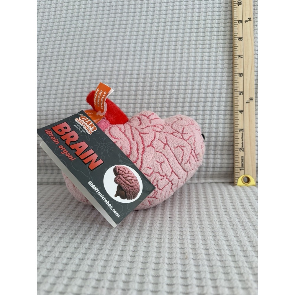 Giant Microbes Brain Organ Educational Plush Toy 6'' NWT